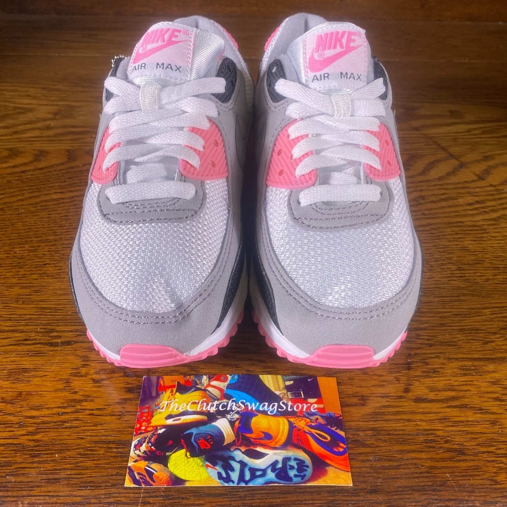 Nike Air Max 90 OG 2020 Womens Shoes Grey Size 6 - Picture 3 of 8